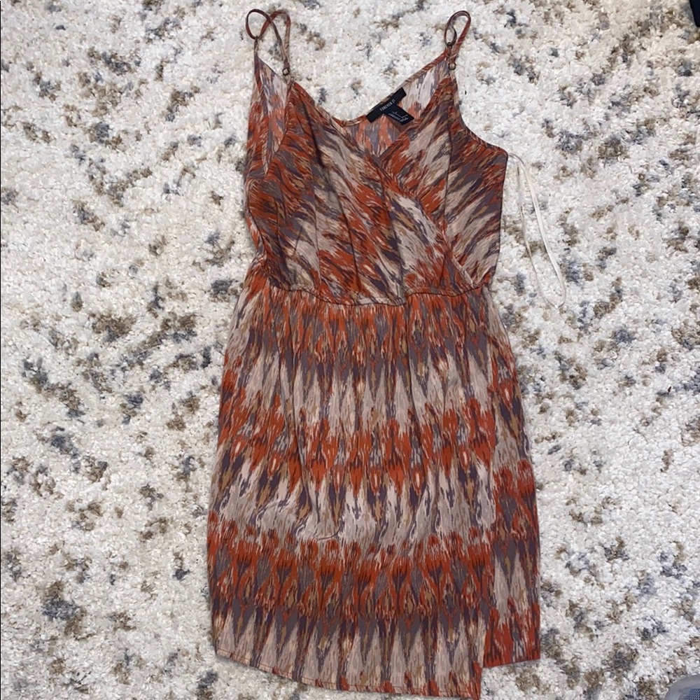 Stylish Multicolor Patterned Dress. Forever 21 size small